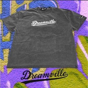 Dreamville Oversized‎ Vintage Inspired Distressed Tee Faded Black XXL